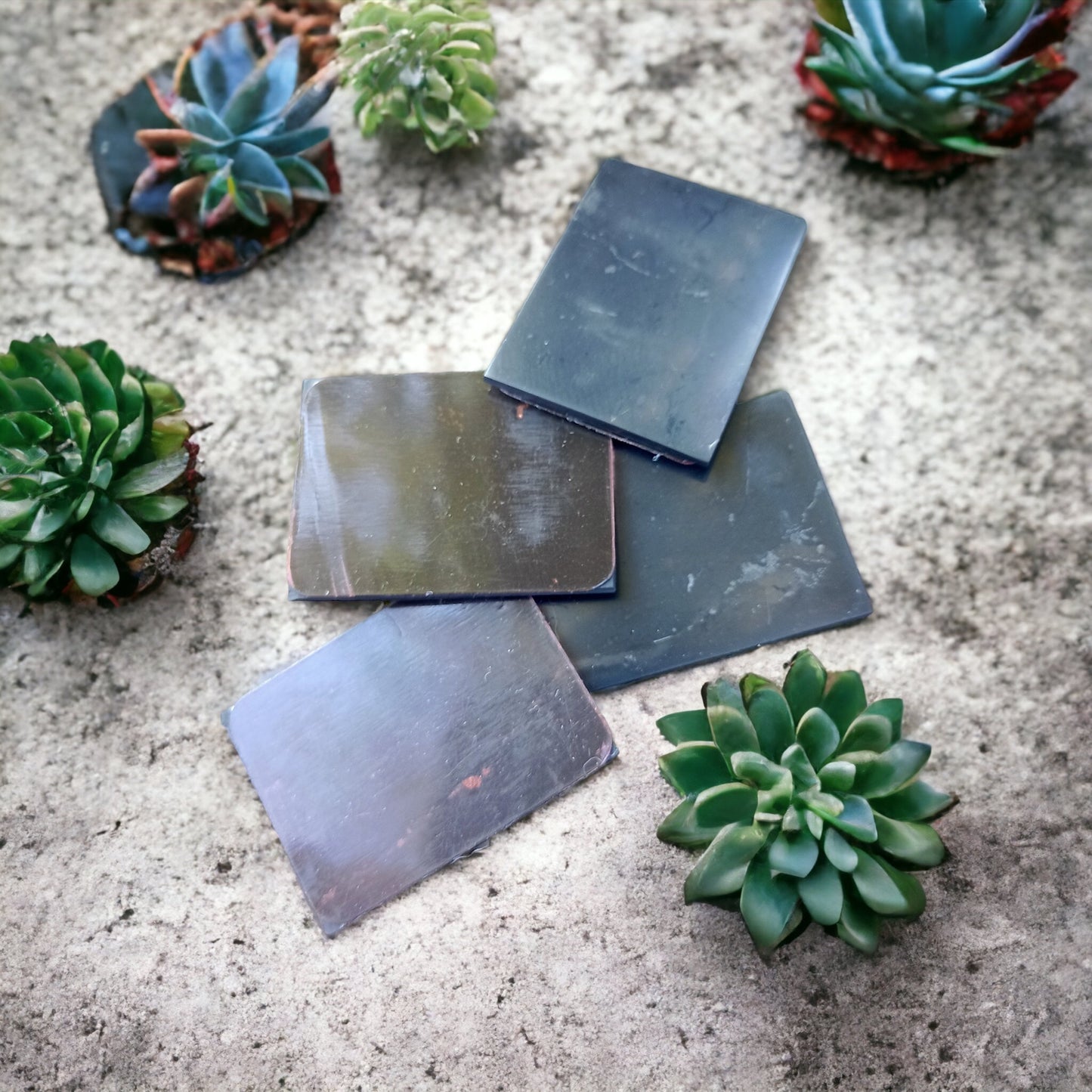 Shungite plate for wave protection