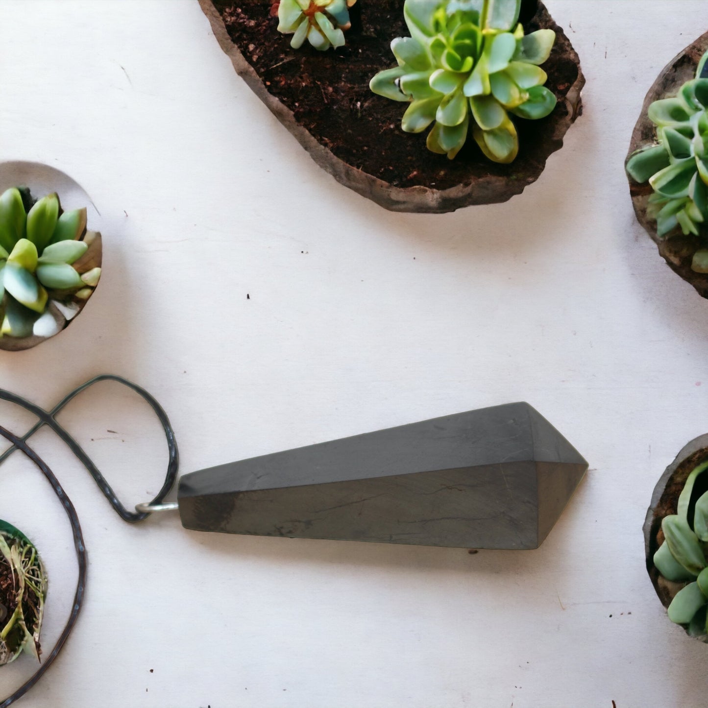 Shungite Obelisk Pendant