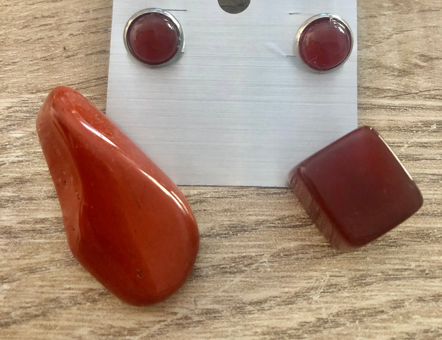 Boucles d’oreilles en Cornaline