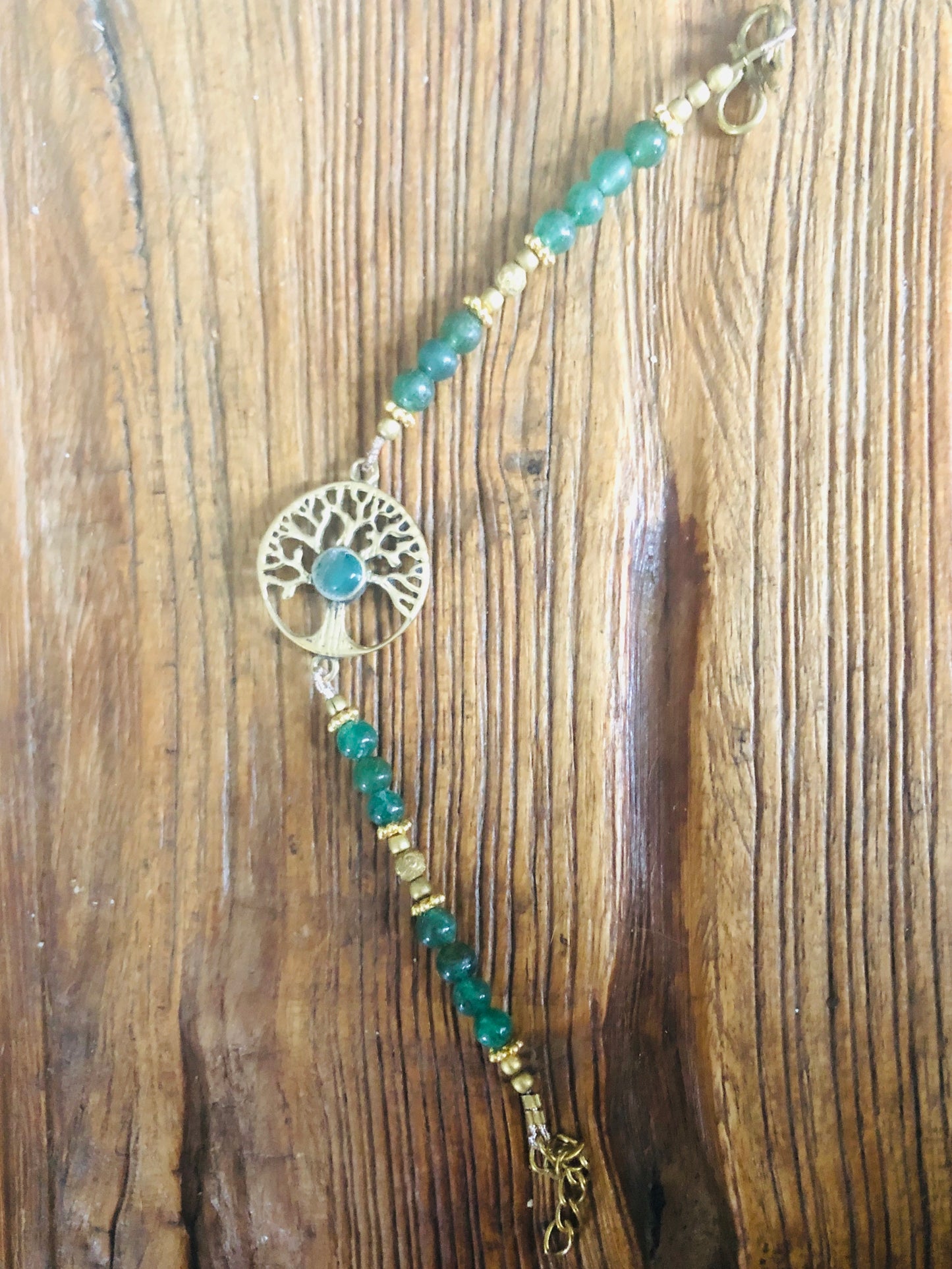 Bracelet en Laiton & Aventurine