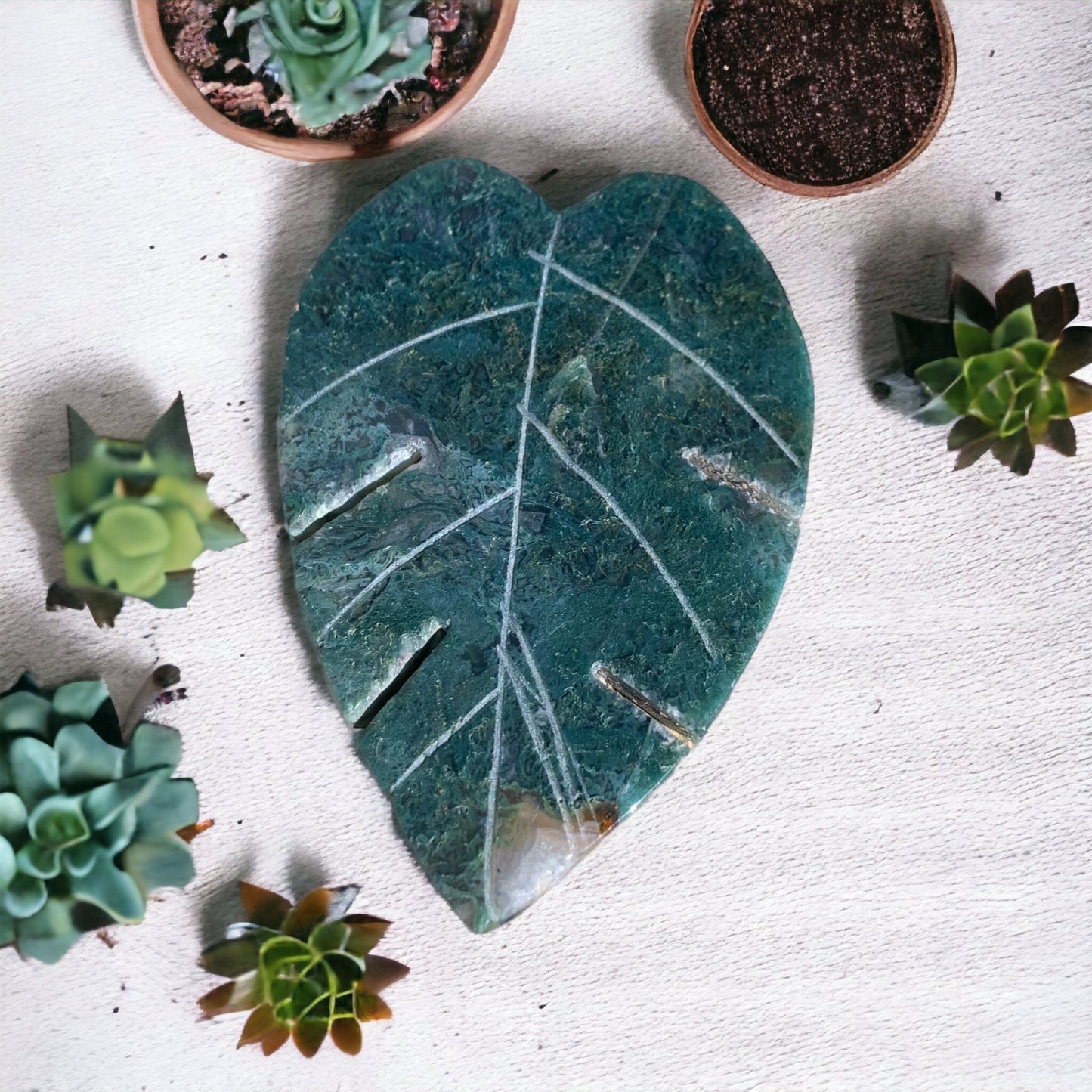 Moss Agate Leaf