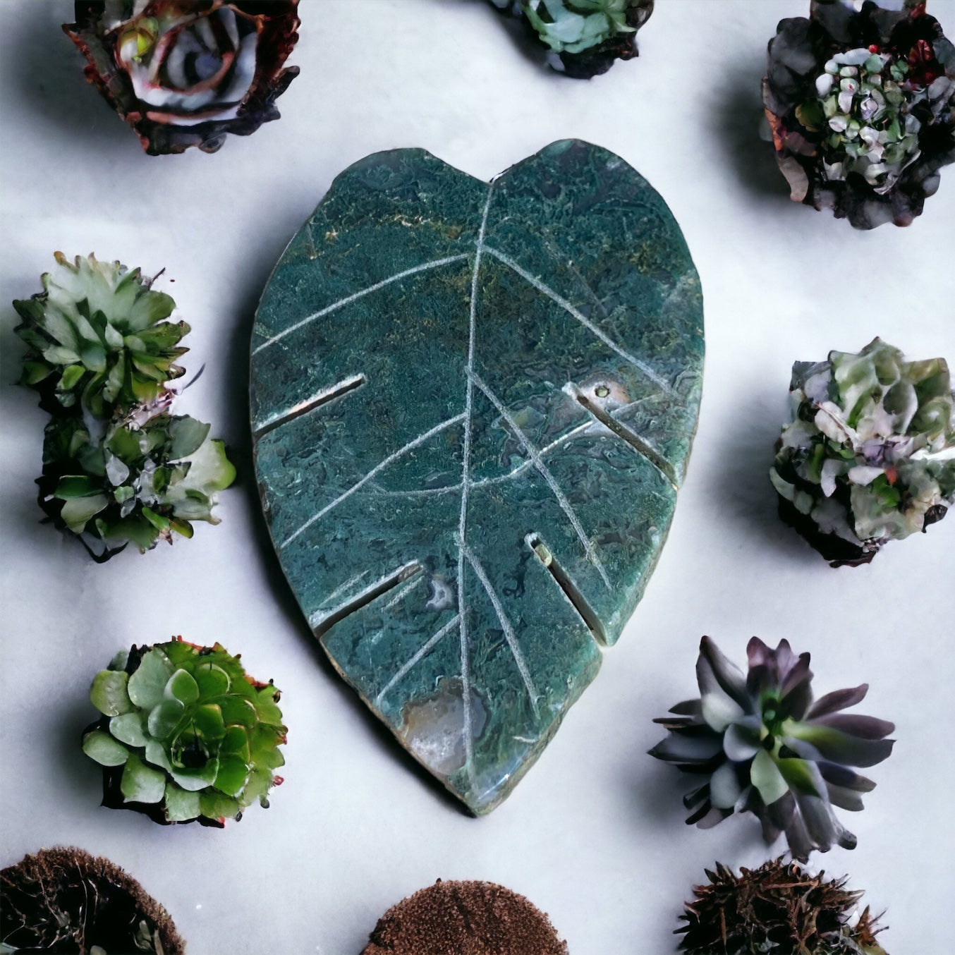 Moss Agate Leaf