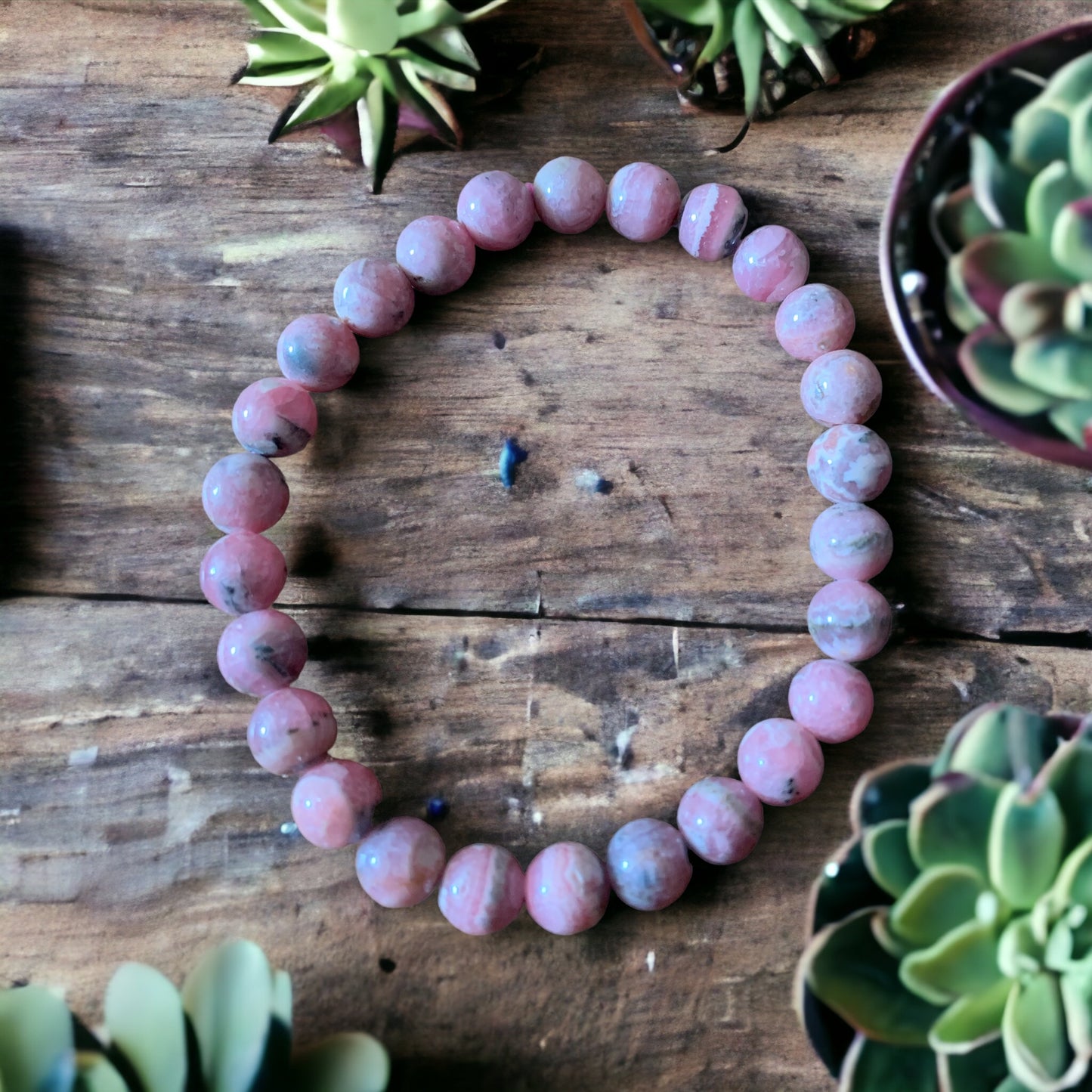 Bracelet en Rhodochrosite 8mm