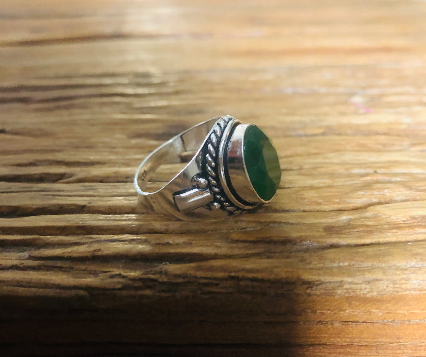 Green Onyx Ring size 55