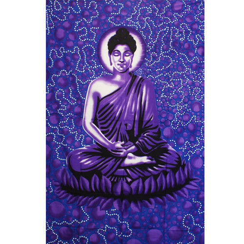 Large purple & blue Buddha hanging