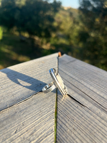 Bague en Jaspe zèbre taille 50