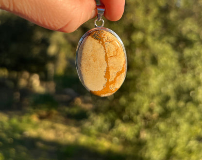 Pendentif en Jaspe paysage