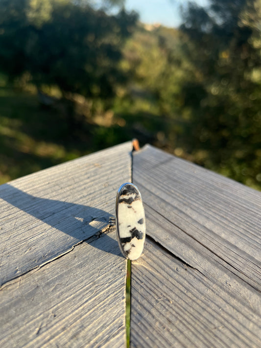 Bague en Jaspe zèbre taille 50