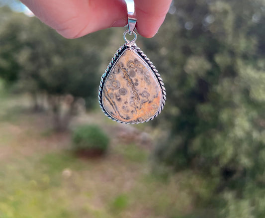 Pendentif en Jaspe Bourdon