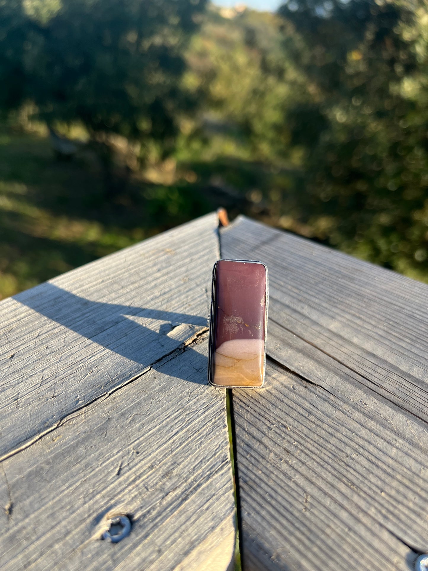 Bague en Jaspe Mokaïte taille 58