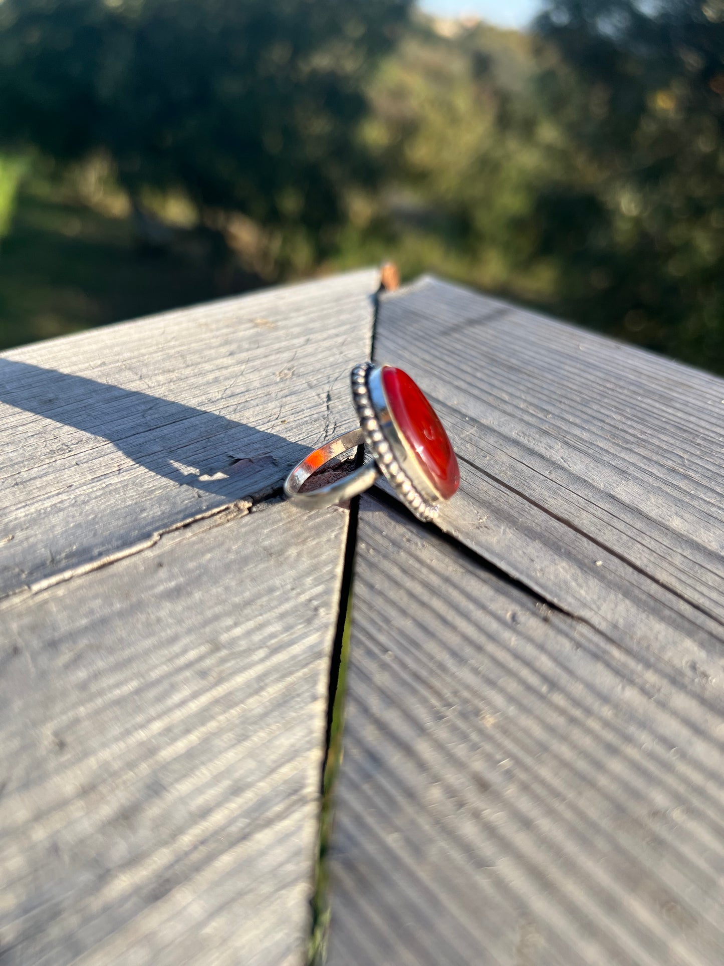 Bague en Cornaline taille 55