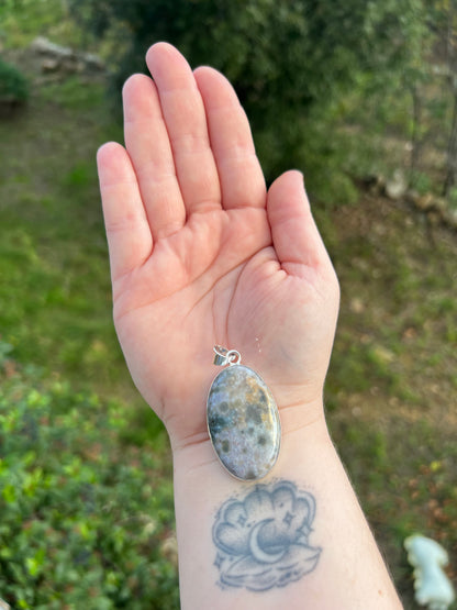 Pendentif en Jaspe Océan