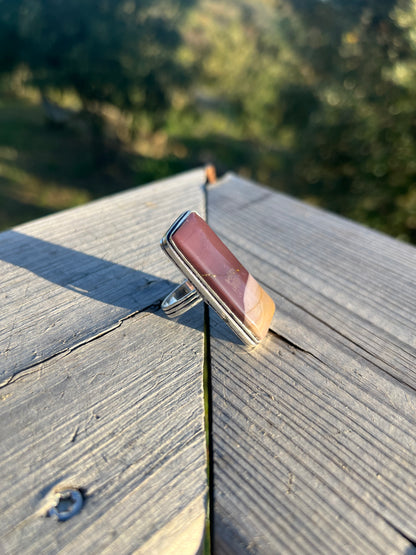 Bague en Jaspe Mokaïte taille 58