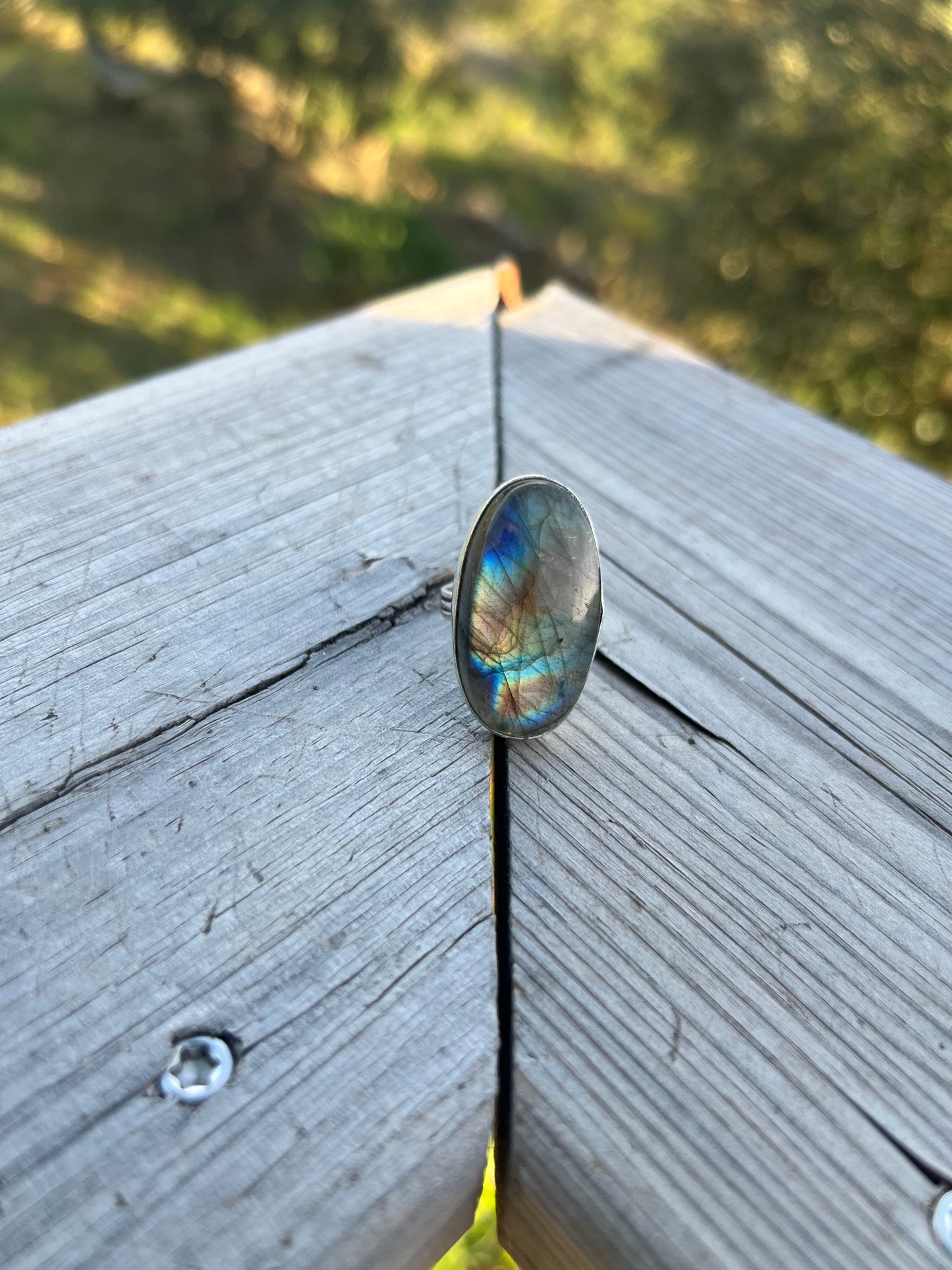 Bague en Labradorite taille 56