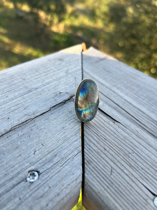 Bague en Labradorite taille 56
