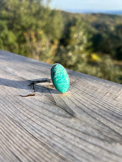 Bague en Amazonite taille 70