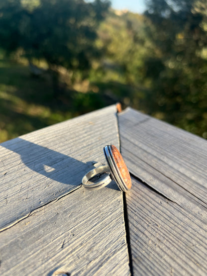 Bague en Jaspe orbiculaire taille 58