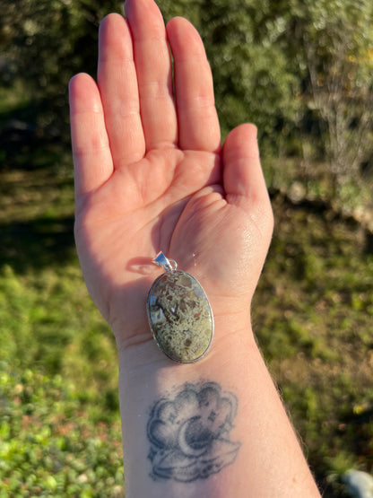 Pendentif en Agate mousse