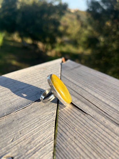 Bague en Jaspe orbiculaire taille 58