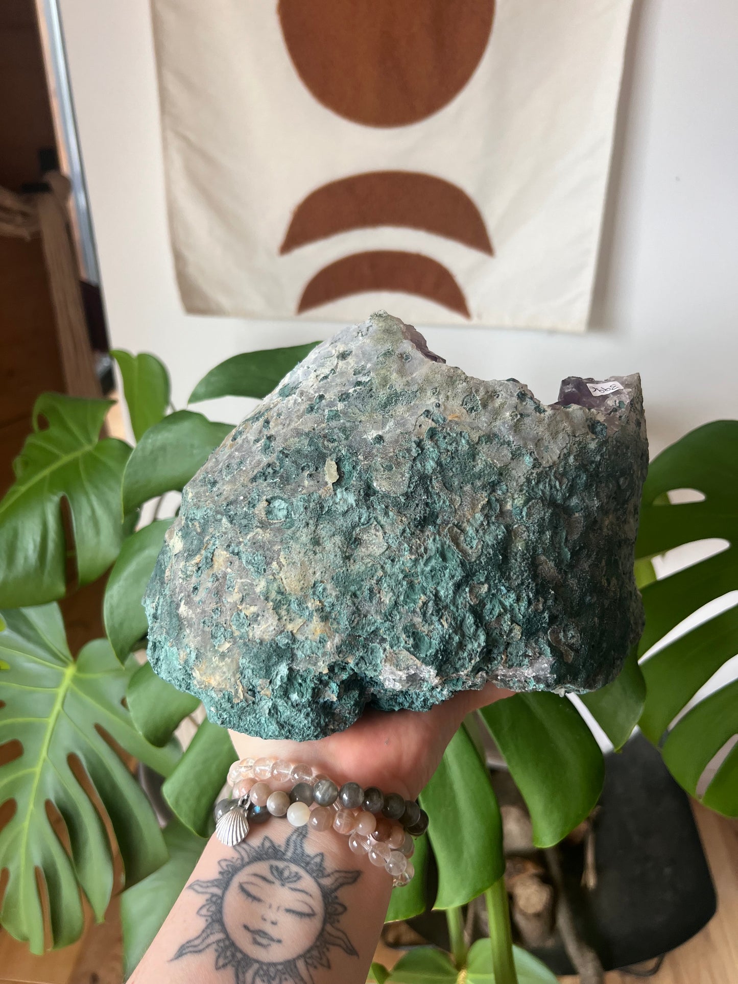 Géode en Améthyste et Calcite