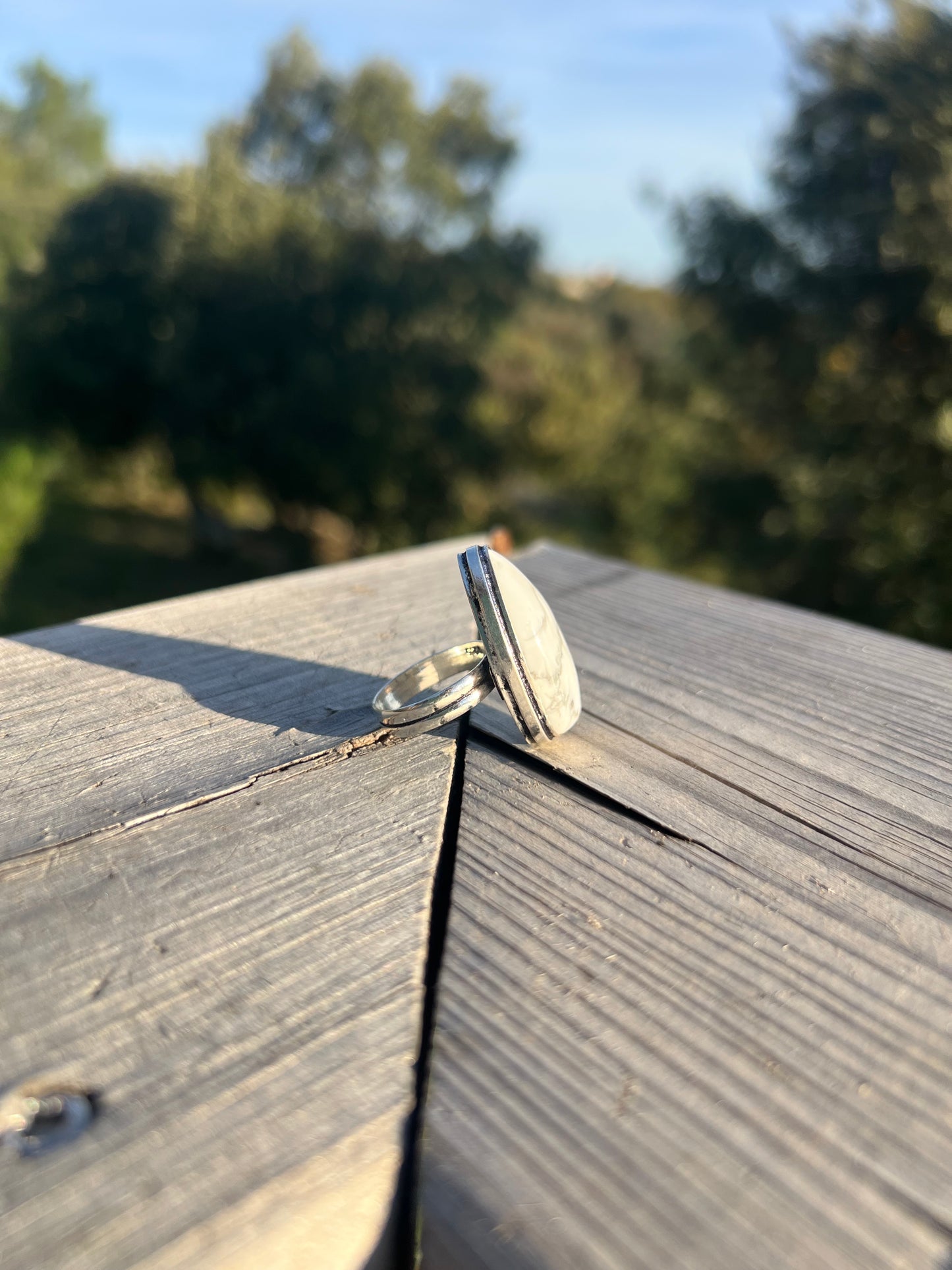 Bague en Howlite taille 55