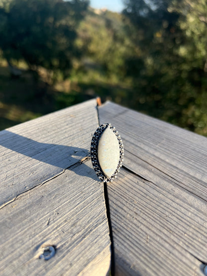 Bague en pierre de lune taille 62