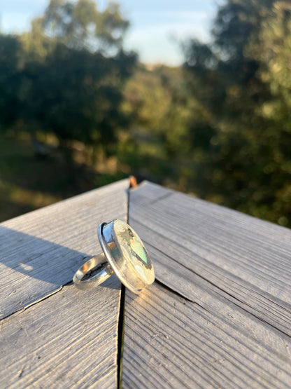 Bague en Opale d’Australie, Pyrite & Quartz taille 59