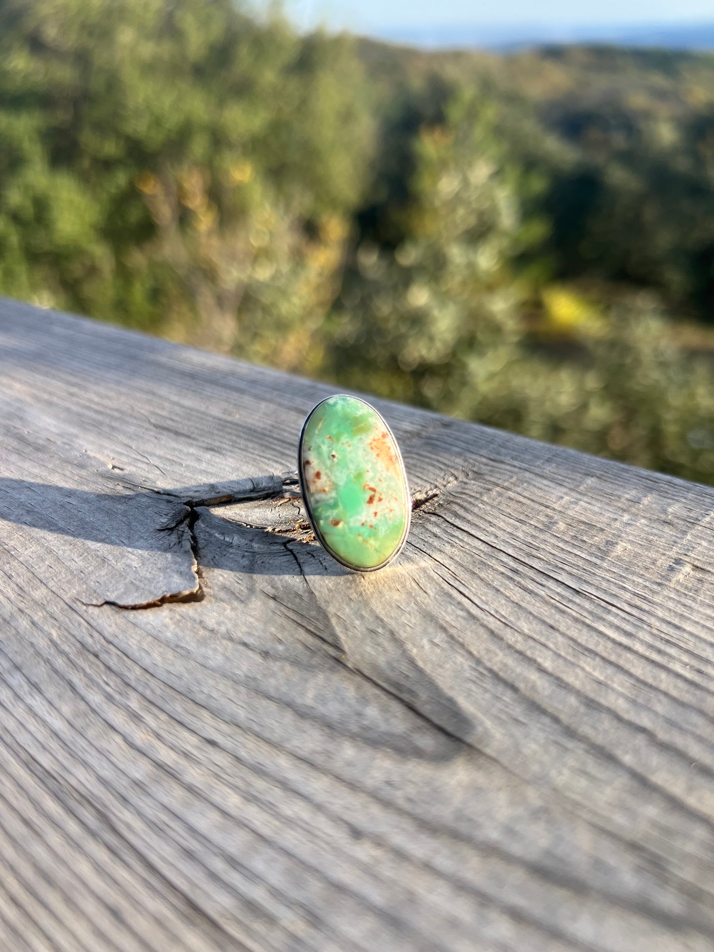 Bague en Chrysoprase taille 60