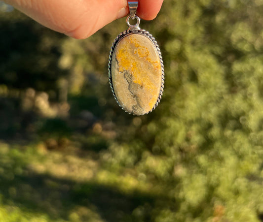 Pendentif en Jaspe Bourdon