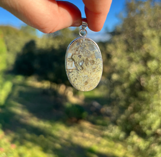 Pendentif en Agate mousse