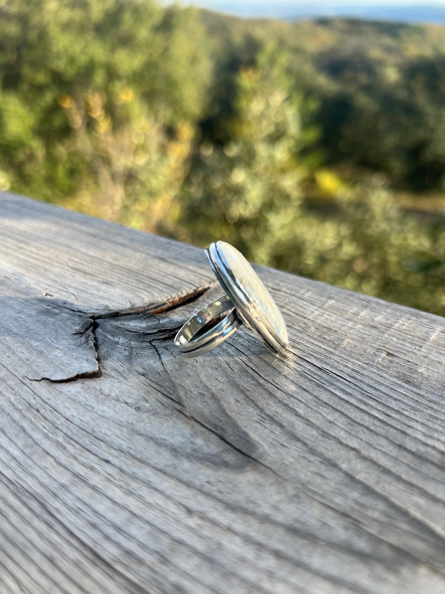Bague en Calcédoine taille 61