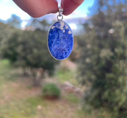 Pendentif en Sodalite