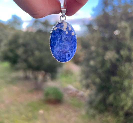 Pendentif en Sodalite