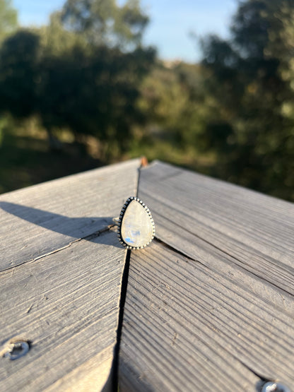Bague en Pierre de Lune taille 54