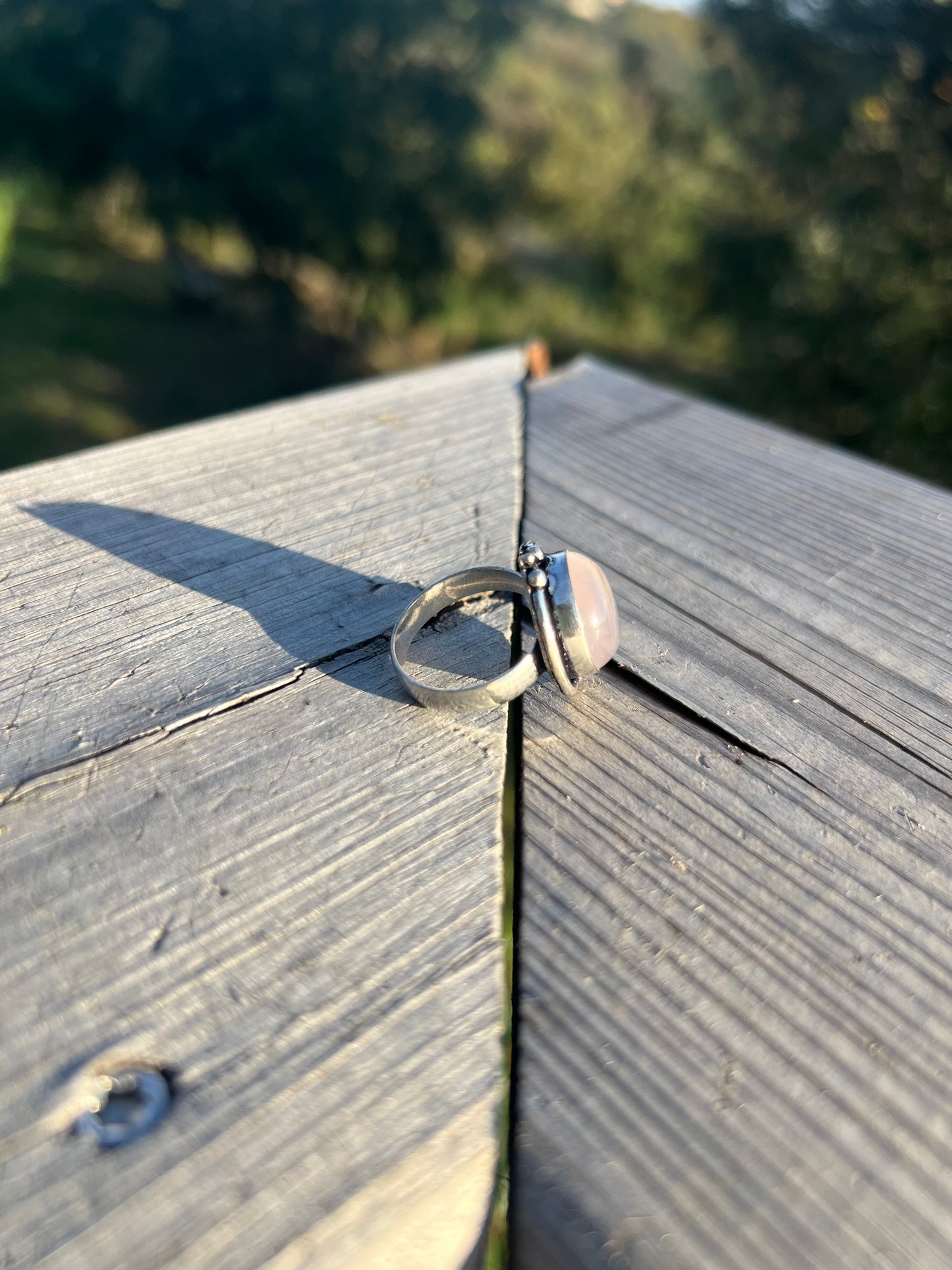 Bague en Quartz Rose taille 58