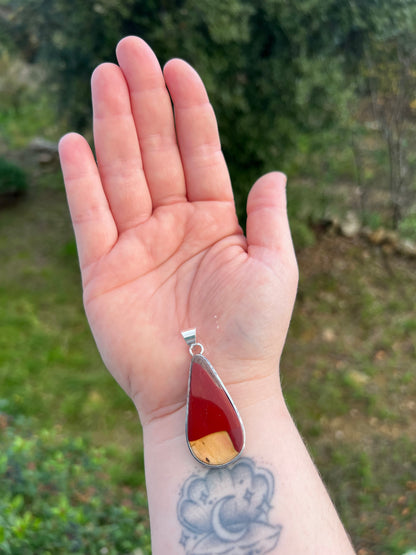 Pendentif en Jaspe Mokaïte