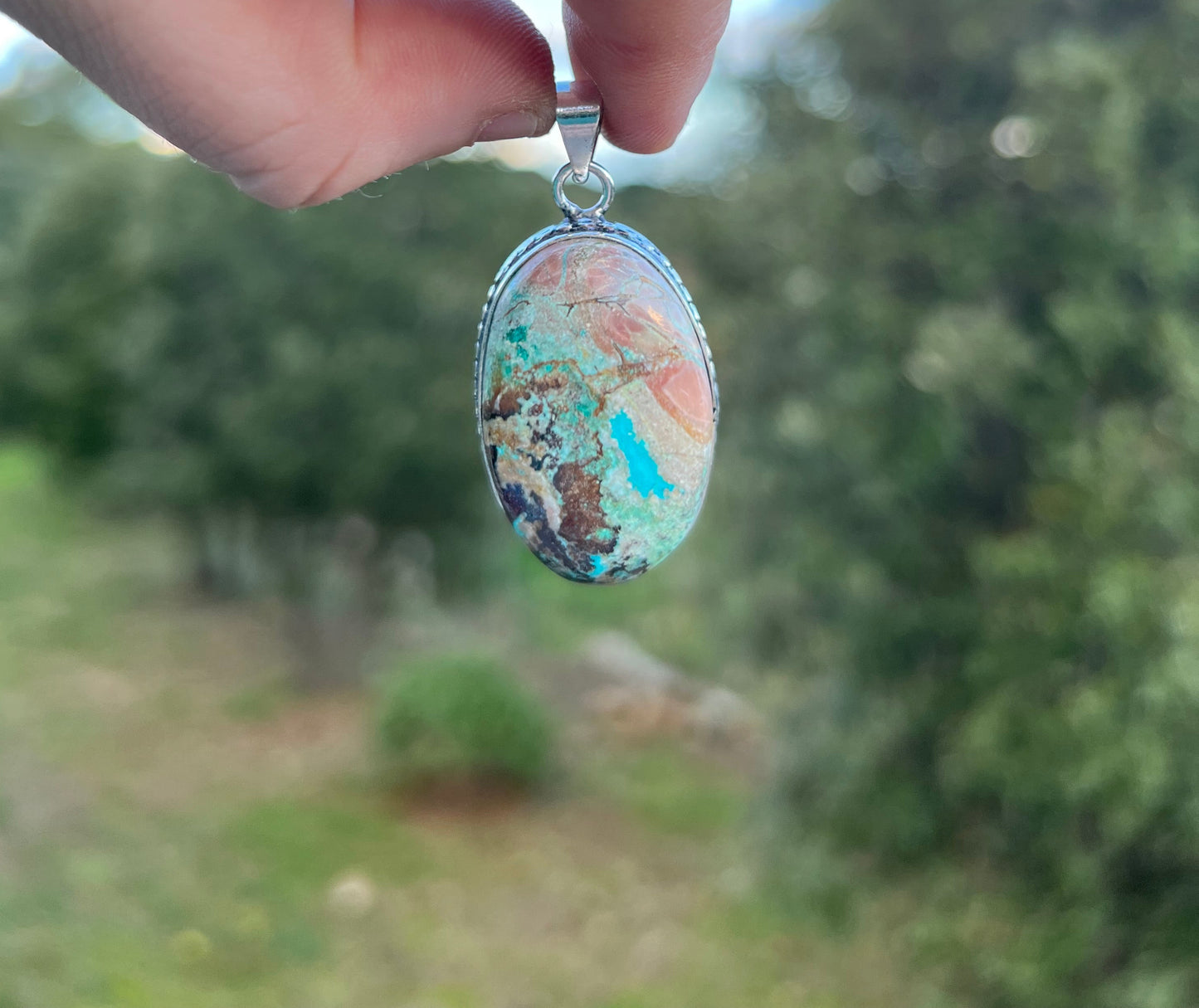 Pendentif en Chrysocolle
