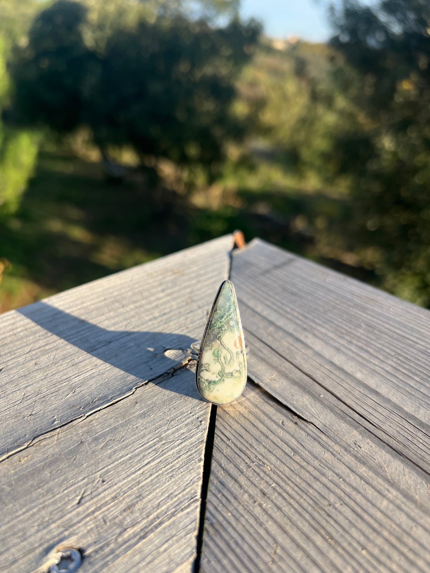 Bague en Agate arbre taille 59