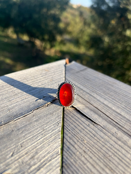 Bague en Cornaline taille 55