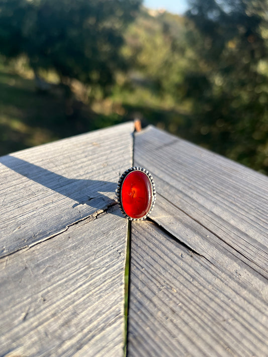 Bague en Cornaline taille 55