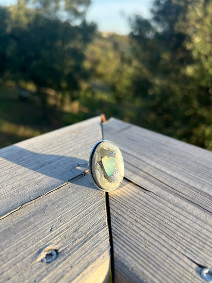Bague en Opale d’Australie, Pyrite & Quartz taille 59