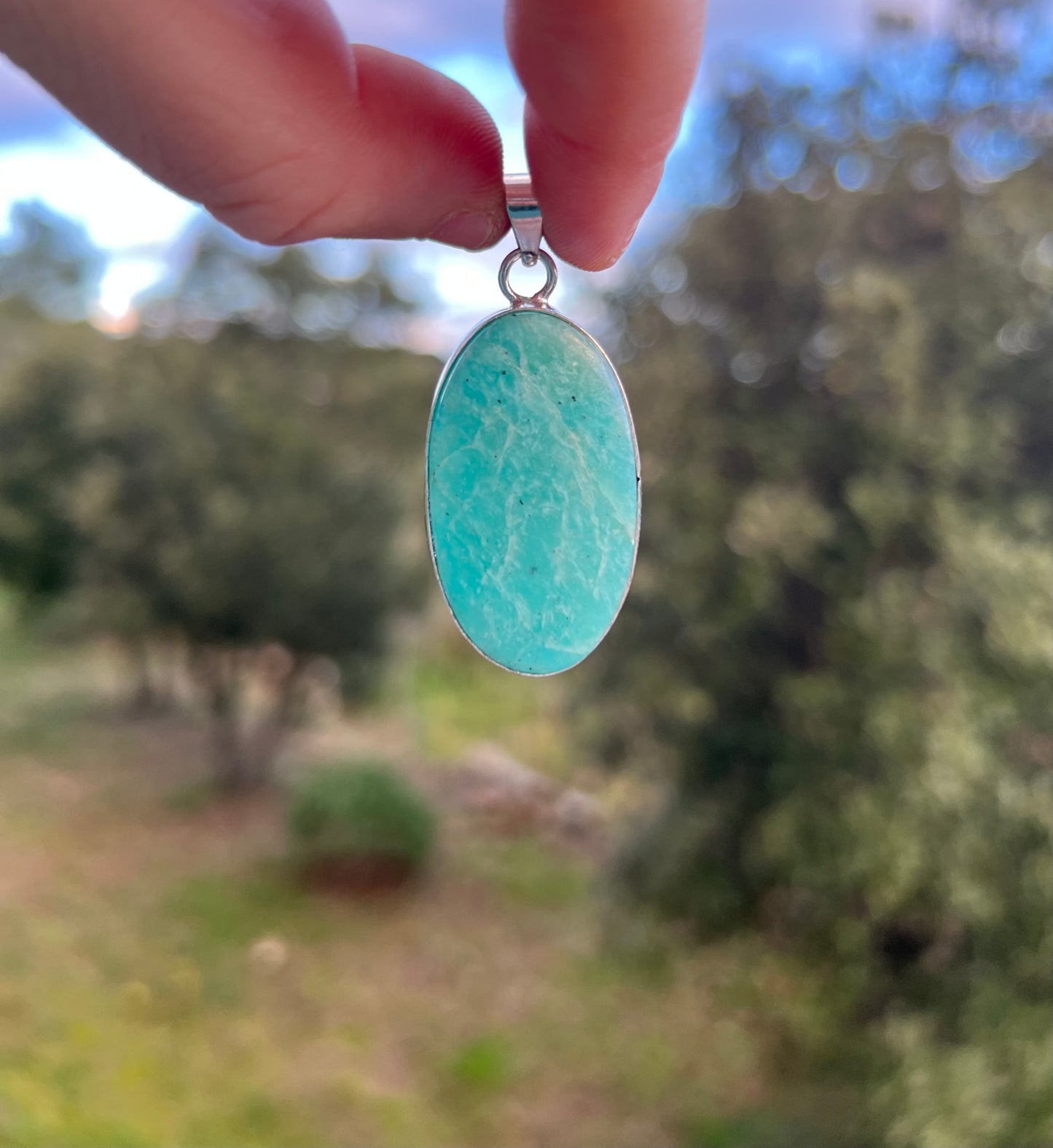 Pendentif en Amazonite