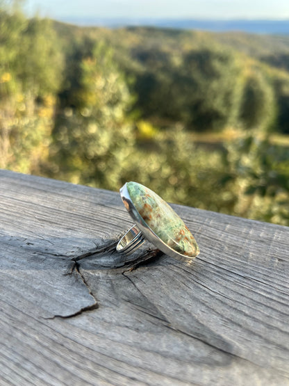 Bague en Lodolite - Quartz fantôme taille 53
