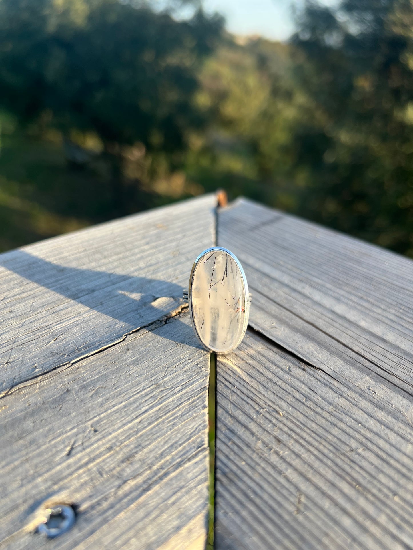 Bague en Quartz Tourmaline taille 61