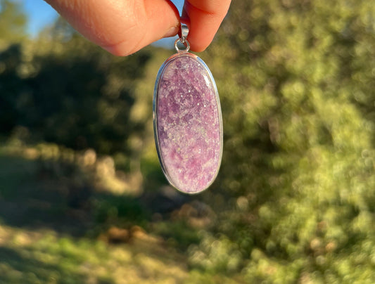 Pendentif en Lépidolite