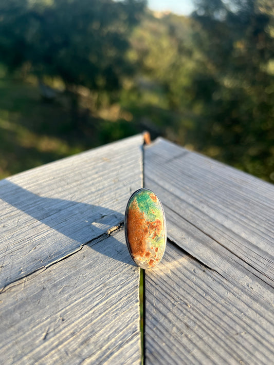 Bague en Agate Mousse taille 53