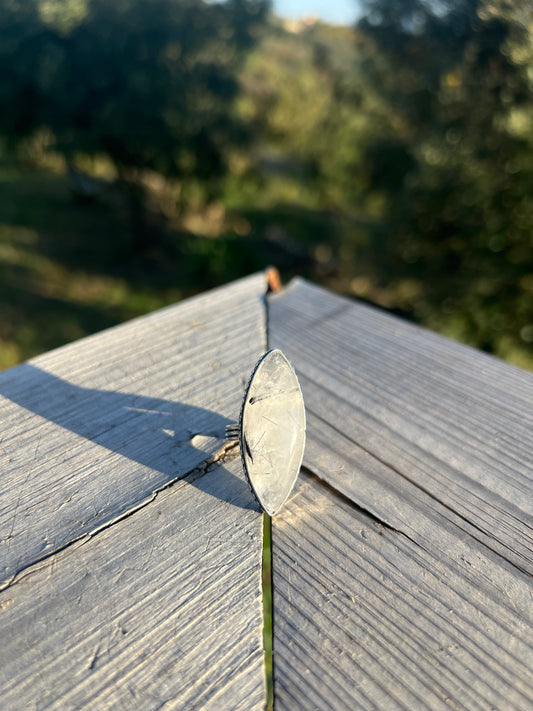 Bague en Quartz Tourmaline taille 52