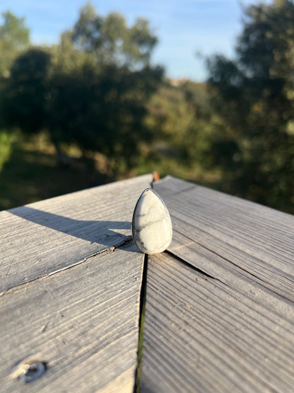 Bague en Howlite taille 55