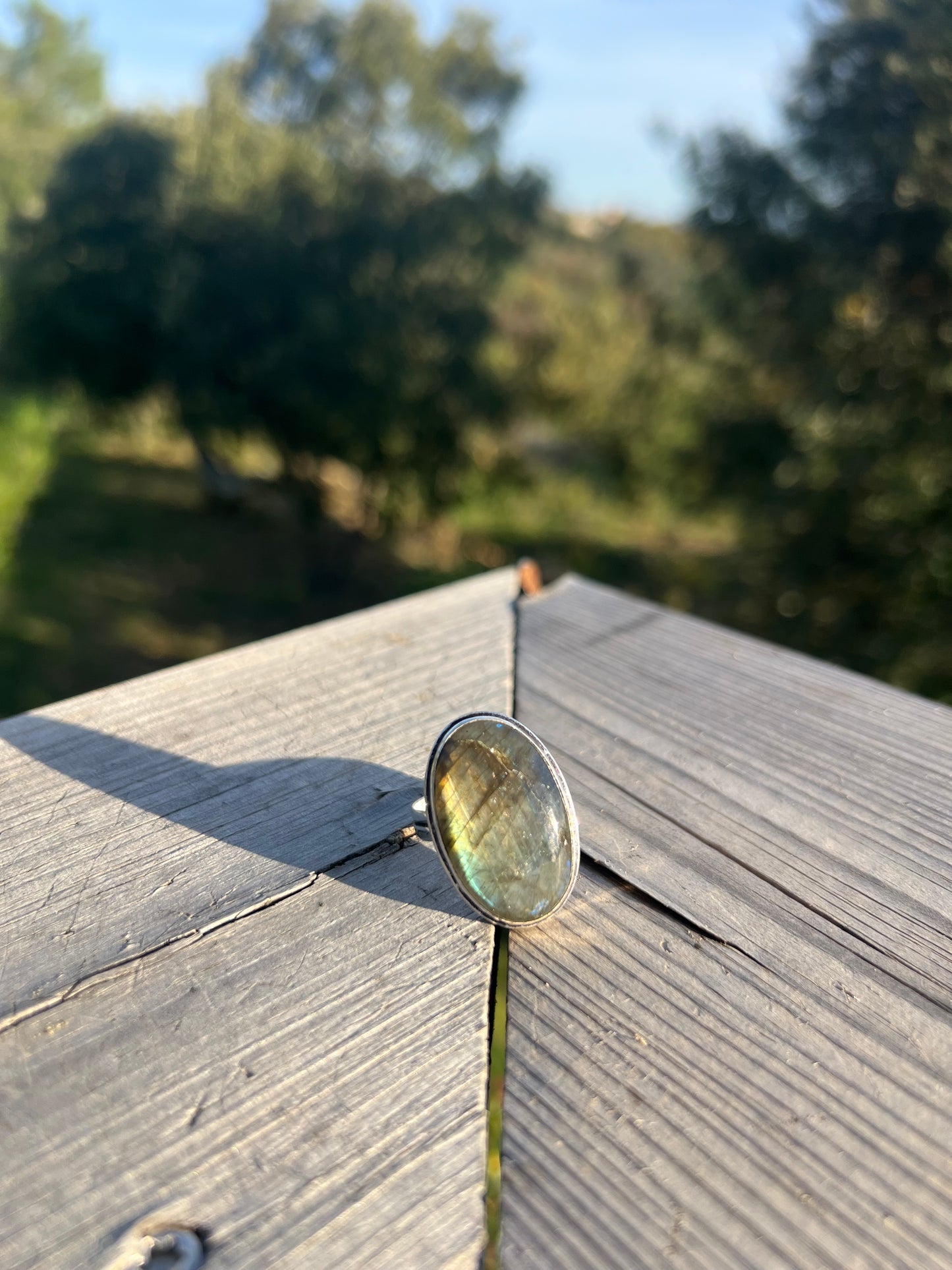Bague en Labradorite taille 64