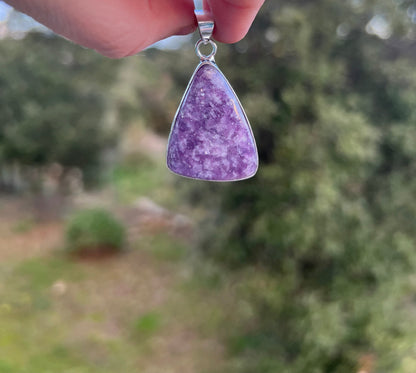 Pendentif en Lépidolite